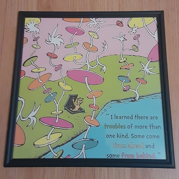 Dr. Seuss Framed Wall Art #8 - New - Picture 1 of 1